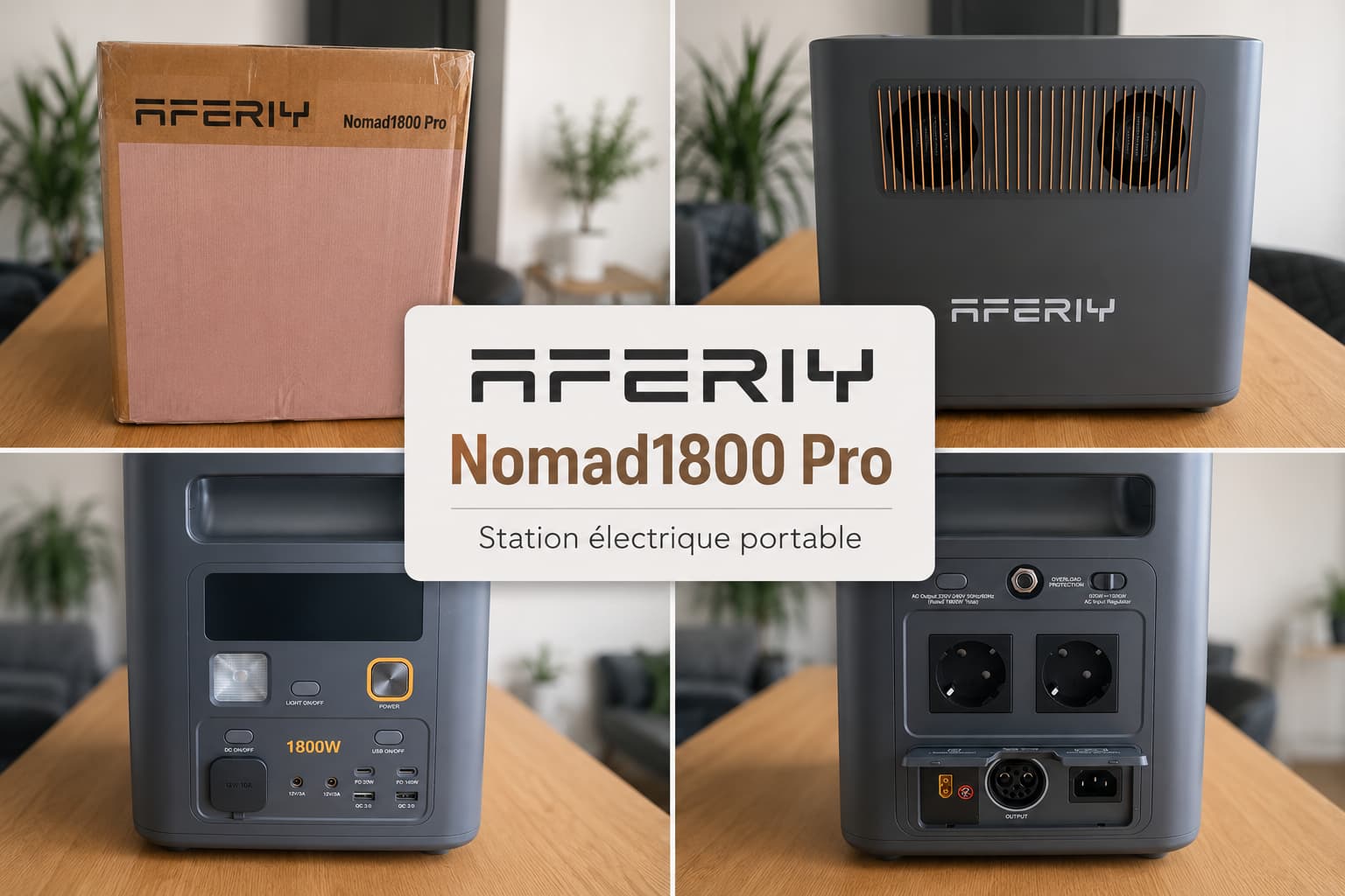 Unboxing de l'AFERIY Nomad1800 Pro et de ses accessoires