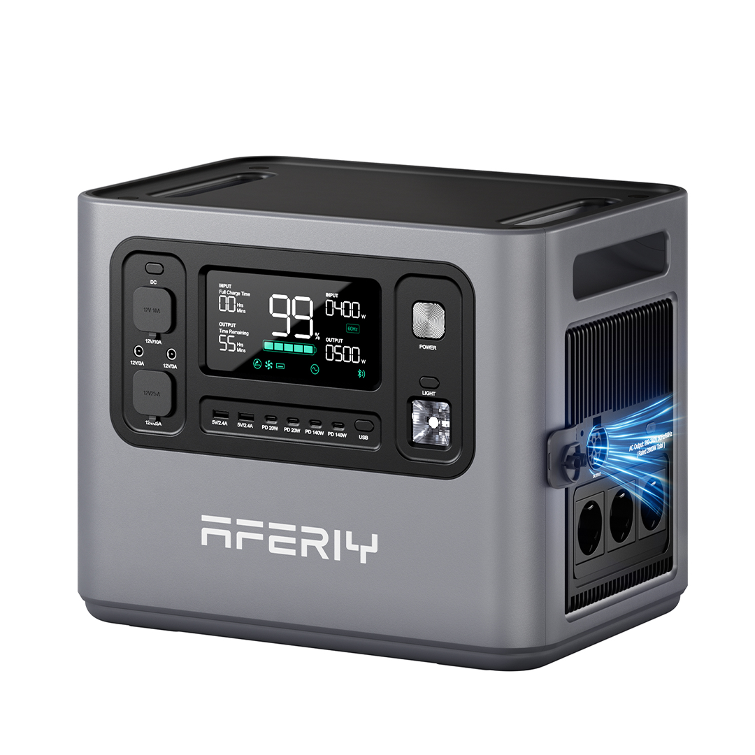 Station électrique portable AFERIY P280 de 2800 W et 2048 Wh